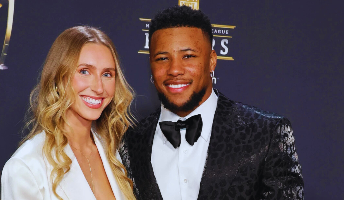 saquon barkley & Anna Congdon